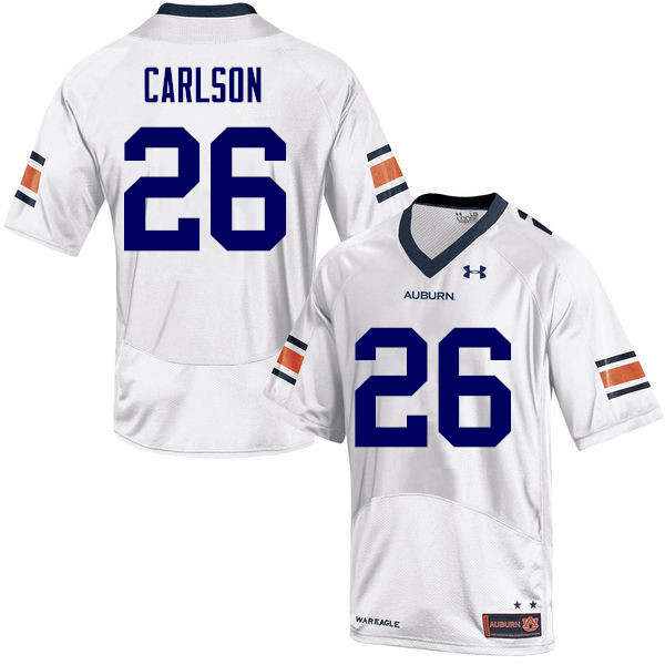 Auburn Tigers Men's Anders Carlson #26 White Under Armour Stitched College NCAA Authentic Football Jersey UBJ2774TU